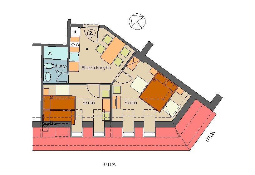 Corner Apartman Эгер Номер фото